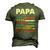 Mens Papa Man Myth Legend Since November 1974 47Th Birthday Vintage Men's 3D T-Shirt Back Print Army Green