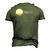 Papi-Issues Retro Fun-Dady Men's 3D T-Shirt Back Print Army Green
