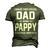 Pappy Grandpa I Have Two Titles Dad And Pappy Men's 3D T-shirt Back Print Army Green