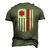Paramedic Usa America Flag Star Of Life Men's 3D T-Shirt Back Print Army Green