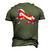 Patriotic Unicorn Memorial Day And 4Th Of July Men's 3D T-Shirt Back Print Army Green