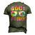 Peace Out 4Th Grade Tie Dye Graduation Last Day Of School Men's 3D T-Shirt Back Print Army Green