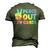 Peace Out 6Th Grade 2022 Graduate Happy Last Day Of School Men's 3D T-Shirt Back Print Army Green