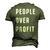 People Over Profit Anti Capitalism Protest Raglan Baseball Tee Men's 3D T-Shirt Back Print Army Green