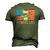 Mens Pitbull Dad American Pit Bull Dog Us Flag 4Th Of July Men's 3D T-Shirt Back Print Army Green