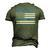 Police Officer Papa Proud Papa Men's 3D T-Shirt Back Print Army Green