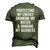 Protecting My Energy Drinking My Water & Minding My Business Men's 3D T-Shirt Back Print Army Green