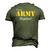 Proud Army Stepdad Fathers Day Men's 3D T-Shirt Back Print Army Green