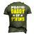 Proud Daddy Of Twins Dad Father Men's 3D T-Shirt Back Print Army Green
