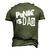 Punk Is Dad Fathers Day Men's 3D T-Shirt Back Print Army Green