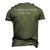 Quote I Closed My Book To Be Here Men's 3D T-Shirt Back Print Army Green