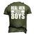 Mens Real Men Make Boys Daddy To Be Announcement Boydaddy Men's 3D T-Shirt Back Print Army Green