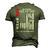 Red On Friday Dad Military Remember Everyone Deployed Flag Men's 3D T-Shirt Back Print Army Green