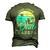 Retro Fathers Day Dad The Legend Husband Dad Grandpa Men's 3D T-shirt Back Print Army Green