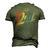Mens Retro Vintage Best Dad Ever Father Daddy Fathers Day Men's 3D T-Shirt Back Print Army Green