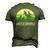 Mensrex Uncle Apparel Unclesaurus 3 Kids Dinosaur Men's 3D T-Shirt Back Print Army Green
