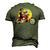 Rottweiller Dog Biker 4Th Of July Biker Dog Dad Men's 3D T-shirt Back Print Army Green