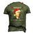 Santa Joe Biden Merry 4Th Of July Ugly Christmas Men's 3D T-Shirt Back Print Army Green