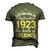September 1923 Birthday Life Begins In September 1923 V2 Men's 3D T-shirt Back Print Army Green
