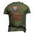 Mens Star Spangled Papa 4Th Of July Fathers Day Dad Men's 3D T-shirt Back Print Army Green