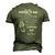 To My Stepped Up Dad His Name Men's 3D T-Shirt Back Print Army Green