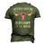 Lets Talk About The Elephant In The Womb Men's 3D T-Shirt Back Print Army Green