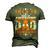 This Is What An Awesome Dad Looks Like Fathers Day T Shirts Men's 3D Print Graphic Crewneck Short Sleeve T-shirt Army Green