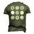 Tree Trunk Pattern Tree Forest Growth Rings Men's 3D T-Shirt Back Print Army Green