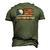 Vintage Best Pap By Par American Flag Golf Golfer Men's 3D T-Shirt Back Print Army Green