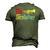 Vintage The Jazzfather Happy Fathers Day Trumpet Player Men's 3D T-Shirt Back Print Army Green