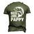 Vintage Reel Cool Pappy Fishing Fathers Day Men's 3D T-Shirt Back Print Army Green