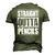 Vintage Straight Outta Pencils Men's 3D T-Shirt Back Print Army Green