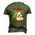 All I Want For Christmas Is My Dad Snowman Christmas Men's 3D T-Shirt Back Print Army Green