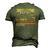 I Wear Camouflage But My Faith Is Not Hidden Men's 3D T-Shirt Back Print Army Green