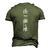 Word Of The Father Essential Men's 3D T-Shirt Back Print Army Green