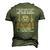 If Youre Going To Fight Fight Like Youre The Third Monkey Men's 3D T-Shirt Back Print Army Green