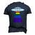 Alien Abduction Gay Pride Lgbtq Gaylien Ufo Proud Ally Men's 3D T-Shirt Back Print Navy Blue