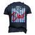 All American Dad Retro 4Th Of July Cool & Melanin Art Men's 3D T-shirt Back Print Navy Blue