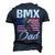 American Flag Bmx Dad Fathers Day 4Th Of July Men's 3D T-shirt Back Print Navy Blue