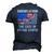 American Flag With Inflation Graph Biden Flation Men's 3D T-Shirt Back Print Navy Blue