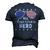 All American Hero Dad 4Th Of July Sunglasses Fathers Day Men's 3D T-shirt Back Print Navy Blue