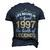 April 1997 Birthday Life Begins In April 1997 V2 Men's 3D T-shirt Back Print Navy Blue