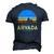 Arvada Colorado Mountains Vintage Retro Men's 3D T-Shirt Back Print Navy Blue