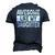 Awesome Like My Daughter Fathers Day V2 Men's 3D T-Shirt Back Print Navy Blue