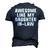 Awesome Like My Daughter-In-Law Father Mother Cool Men's 3D T-Shirt Back Print Navy Blue