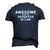 Awesome Like My Daughter In Law V2 Men's 3D T-Shirt Back Print Navy Blue