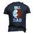 Mens Ball Dad Volleyball Basketball Dad Men's 3D T-Shirt Back Print Navy Blue