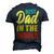 Best Dad In The World Fathers Day T Shirts Men's 3D Print Graphic Crewneck Short Sleeve T-shirt Navy Blue