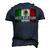 Mens Best Mexican Dad Ever Mexican Flag Pride Fathers Day V2 Men's 3D T-Shirt Back Print Navy Blue