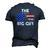 The Big Guy Joe Biden Sunglasses Red White And Blue Big Boss Men's 3D T-Shirt Back Print Navy Blue